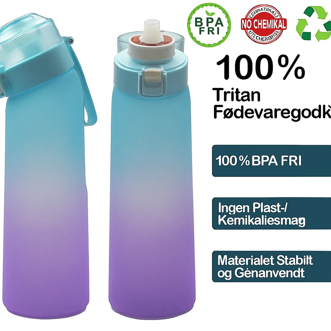 🧊 MAZA™ Smagsflaske – Drik mere vand med din yndlingssmag!