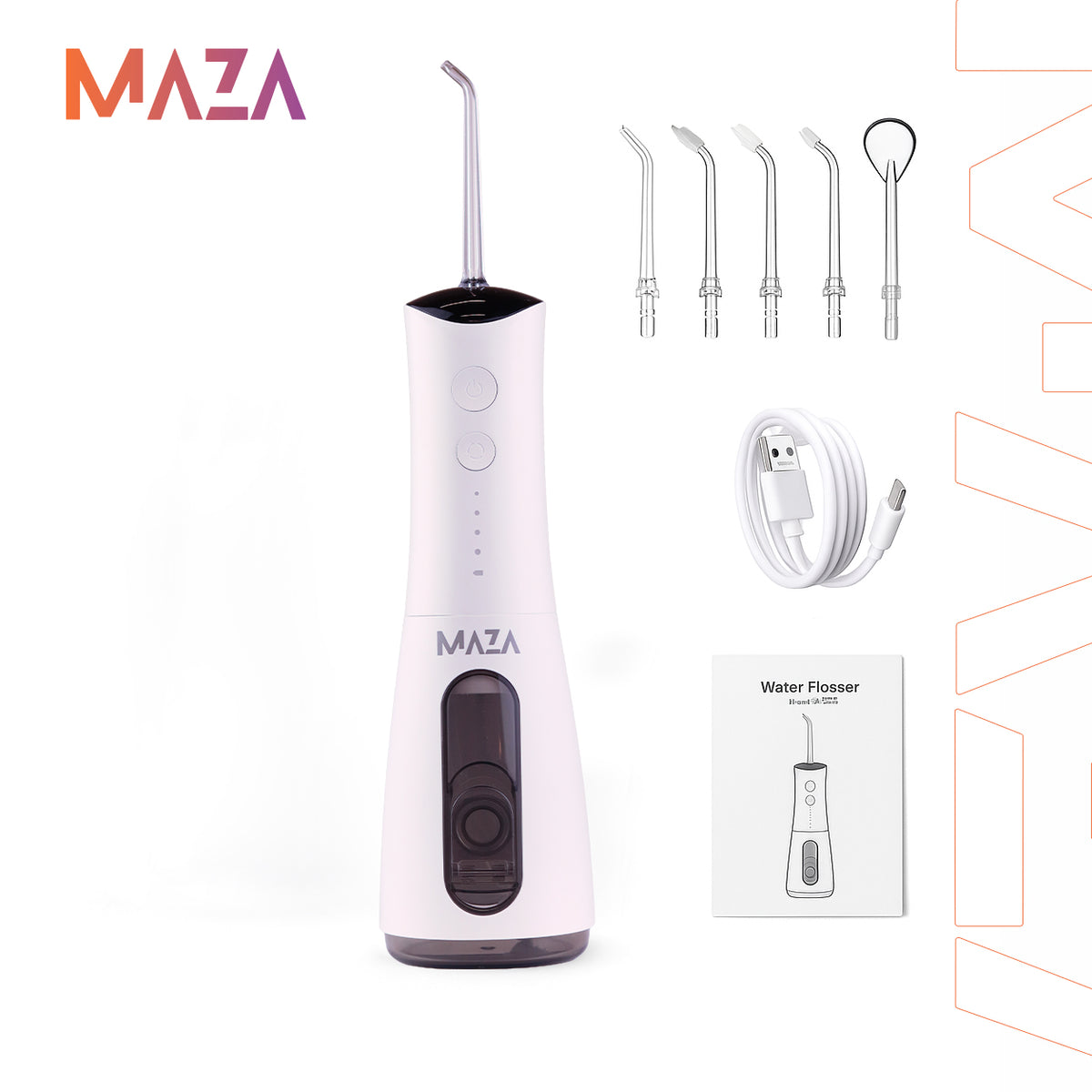 5 ekstra hoveder til MAZA™ Water Flosser